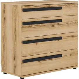 Gami Kombikommode Enzo 91 x 90 x 46 cm Braun / Beige