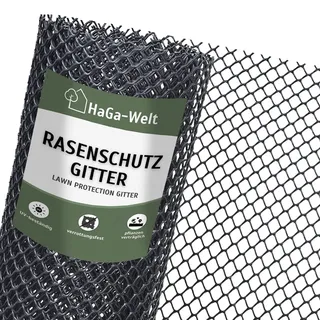 Haga Rasenschutzgitter 2m Br. Meterware Masche 20mm Schutzgitter schwarz
