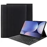 Cazy Tablet-Hülle mit Tastatur geeignet für Samsung Galaxy Tab S10 Ultra/Tab S9 Ultra 14.6 inch - QWERTY Bluetooth Tastatur-Hülle - Schwarz