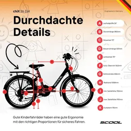 S'cool chiX K6 26 Zoll rot