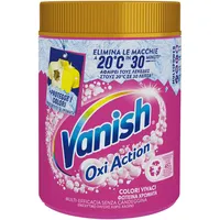 Vanish Oxi Action Multipower Pulver Rosa, Fleckenentferner für farbige Wäsche, 1 Packung mit 1 kg Fleckenentferner für Wäsche, multifunktionaler Waschzusatz ohne Bleichmittel