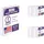 Samsill 3 Ring Mini View Binders, 1 Inch Round Ring, Customizable Clear View Cover, Junior Size 5.5 x 8.5 Inch, White, 6 Pack