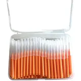Interdentalbürsten 100 Teile/schachtel Interdentalbürsten Gesundheits Zahn Escova Reiniger Kieferorthopädische Dental Zähne Pinsel Oral Hygiene Werkzeug(100pcs orange 0.9mm)