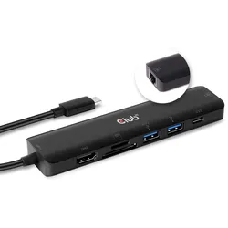 Club 3D USB Type C 7-in-1 Hub - Dockingstation