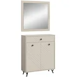 Möbel Boss Notes Garderobenkombination 80 x 190 x 35 cm sandbeige