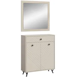 Möbel Boss Notes Garderobenkombination 80 x 190 x 35 cm sandbeige