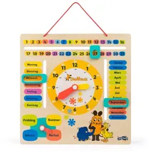 Small Foot Company Small Foot Spiel Die Maus Lernuhr mit Kalender