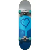 Centrano Unisex – Erwachsene Blueprint Spray Heart V2 Skateboard Komplettboard, Grau, 7.75"