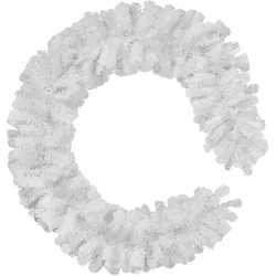 TECTAKE Weihnachtsgirlande naturgetreu 2,7m - weiß