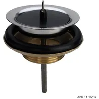 Viega Ablaufventil 7122 in G1 1/2 x 80mm Messing