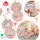 Fehn Greifspielzeug Lazy, Crazy & Pink, Stoffbuch Flamingo