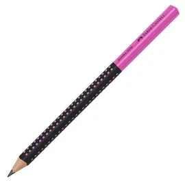 Faber-Castell Bleistift Jumbo Grip 1 St. schwarz/pink