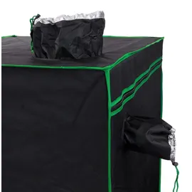TSGPS Growbox Gewächshaus Zuchtzelt 60 x 60 x 180 cm Schwarz, Grün