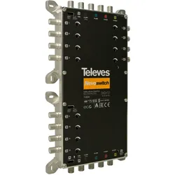 Televes MS512C, 5 Eingänge, 12 Ausgänge, 950 - 2400 MHz, 47 - 862 MHz, 8 dB, 4 d