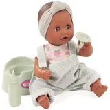 götz puppenmanufaktur int. gmbh Götz Sleepy Aquini Mädchen Badebaby ohne Haare mit braunen Schlafaugen, 33cm