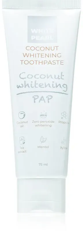 White Pearl PAP Coconut Whitening bleichende Zahnpasta 75 ml