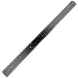 BAUHELD Alulineal 300 mm Schwarz 30 cm