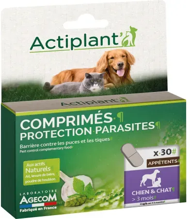 Actiplant Tabletten Parasiten­schutz Hund Und Katze > 3 Monate 30 Stück