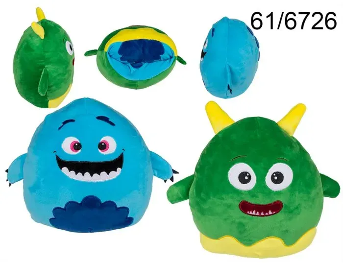 Ootb omkeerbaar knuffeltje monster 1 St