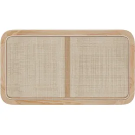 vidaXL Kopfteil mit Kopfteil Natur 100 x 55 x 3 cm Rattan - Braun