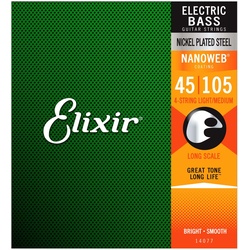 Elixir 14077 E-Bass Nanoweb Long Scale Light/Medium