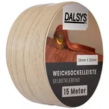 Dalsys Weichsockelleiste selbstklebend 15m Buche Fußbodenleiste
