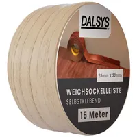 Dalsys Weichsockelleiste selbstklebend 15m Buche Fußbodenleiste