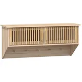 vidaXL Wandgarderobe mit Haken 80x24x35,5 cm Holzwerkstoff