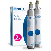 BRITA Universal CO2-Zylinder 60L 2-er Pack für Wassersprudler mit Schraubsystem