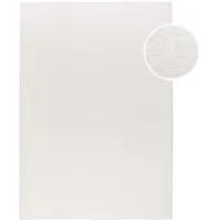 Carpet City "CALMA 200", weiß, Textil, Uni, Rechteckig, 160x220