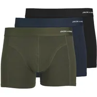 JACK & JONES JACBASIC BAMBOO TRUNKS unifarben grün S 3er Pack