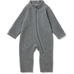 Tchibo - Baby-Fleece-Einteiler - Baby - Gr. 62/68 - dunkelgrau