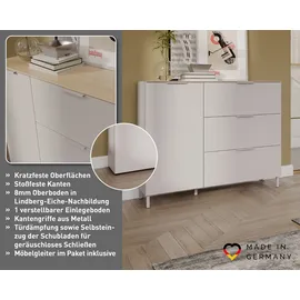 Germania Sideboard Savoca 109 x 98 x 40 cm Grau