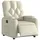 vidaXL Relaxsessel mit Liegefunktion Kunstleder 142 x 75 x 100 cm Creme elektrisch