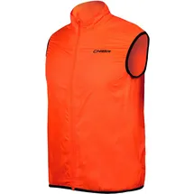 Chiba Windblocker Weste Safety - XL, neon orange, extrem leicht,