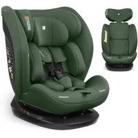 KikkaBoo Kindersitz 9-36 kg i-EXPLORE 2, 40-150 cm, Gruppe 0 1 2 3, i-Size, Rückwärts & Vorwärts, Liegesitz, 14-fach Kopfstütze, 5-Punkt-Gurt, Armeegrün