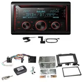 Pioneer FH-S820DAB DAB+ Bluetooth Einbauset für Mercedes Sprinter W906 Crafter