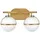 Elstead Lighting Hollis 2-flammige Wandleuchte (HK-HOLLIS2-O-HB-BATH) Messing/Weiß