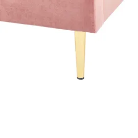 Beliani Chaleix 180 x 200 cm Rosa/Gold