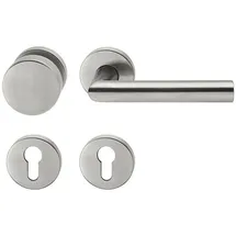 Meintürgriff Türdrücker Türgriff Wechselgarnitur Türklinke Edelstahl matt L-Form 1400.76.WG