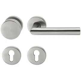 Meintürgriff Türdrücker Türgriff Wechselgarnitur Türklinke Edelstahl matt L-Form 1400.76.WG