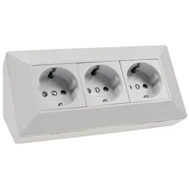 ChiliTec Mehrfachsteckdose 3-fach Weiß 1 St.