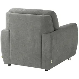 Smart Relaxsessel Valencia Mikrofaser 116 x 90 x 93 cm Grau