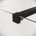 Badplaats Florida Walk-In-Dusche 100 x 200 cm schwarz