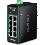 TRENDNET TI-PGLC80 8-Port Gigabit PoE+ DIN-Rail Mini Switch