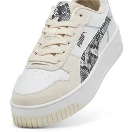 Puma Carina Damen Plateau Sneaker White/Black/Alpine Snow 37