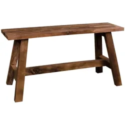 Billy bank 90 cm breit aus teak natur. Fertig montiert.
