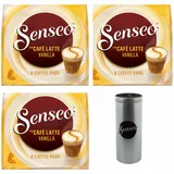 SENSEO Kaffeepads Premium Set Café Latte Vanilla 3er Kaffee je 8 Pads Paddose