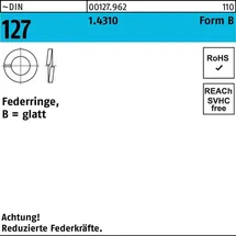 Hörger & Geßler Federring DIN 127 B 3 1,4310 100 Stück