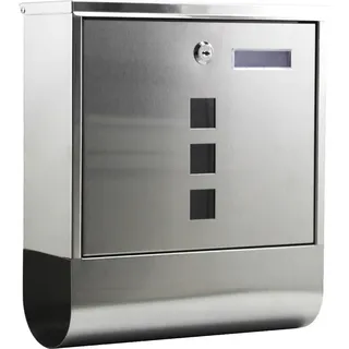 Wiltec Edelstahl Silber inkl. Zeitungsfach